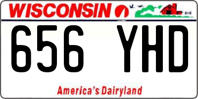 WI license plate 656YHD