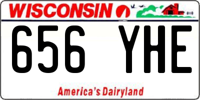 WI license plate 656YHE