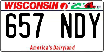 WI license plate 657NDY