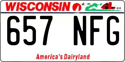 WI license plate 657NFG