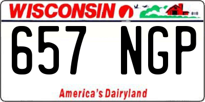 WI license plate 657NGP