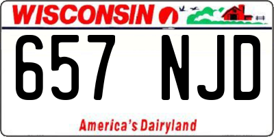 WI license plate 657NJD