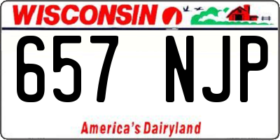 WI license plate 657NJP