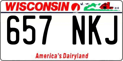 WI license plate 657NKJ