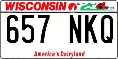 WI license plate 657NKQ