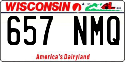 WI license plate 657NMQ