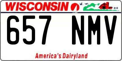WI license plate 657NMV