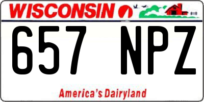 WI license plate 657NPZ