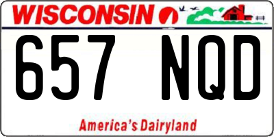 WI license plate 657NQD