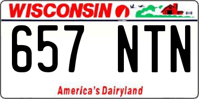WI license plate 657NTN