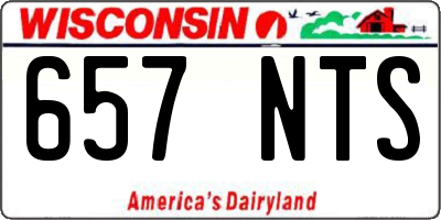 WI license plate 657NTS