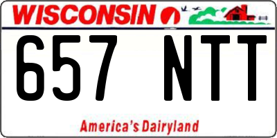WI license plate 657NTT