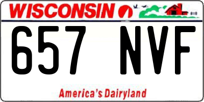 WI license plate 657NVF