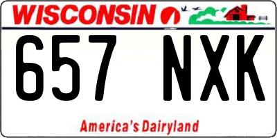 WI license plate 657NXK