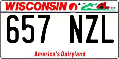 WI license plate 657NZL