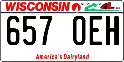 WI license plate 657OEH