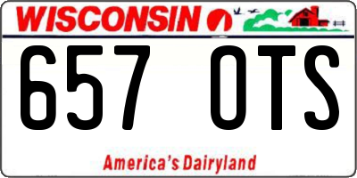 WI license plate 657OTS