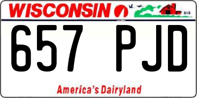 WI license plate 657PJD