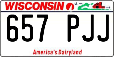 WI license plate 657PJJ