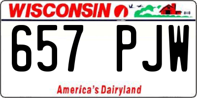 WI license plate 657PJW