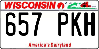 WI license plate 657PKH