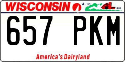 WI license plate 657PKM