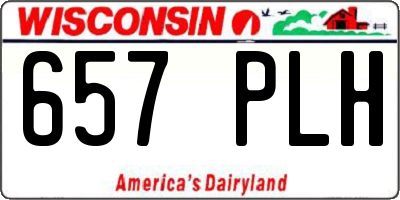 WI license plate 657PLH