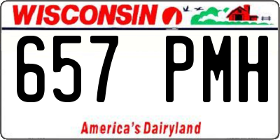 WI license plate 657PMH