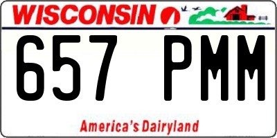 WI license plate 657PMM