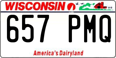 WI license plate 657PMQ