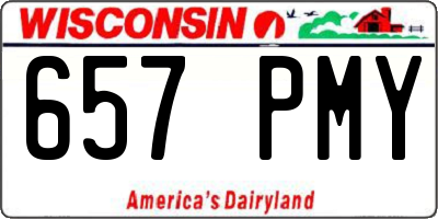 WI license plate 657PMY