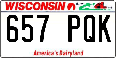 WI license plate 657PQK