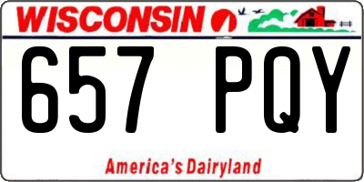 WI license plate 657PQY
