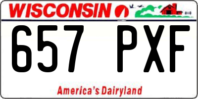 WI license plate 657PXF