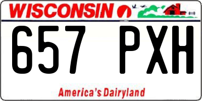 WI license plate 657PXH