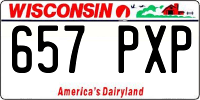 WI license plate 657PXP