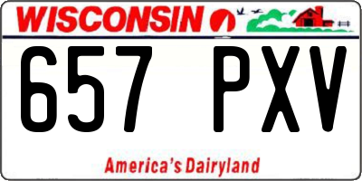 WI license plate 657PXV
