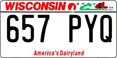 WI license plate 657PYQ