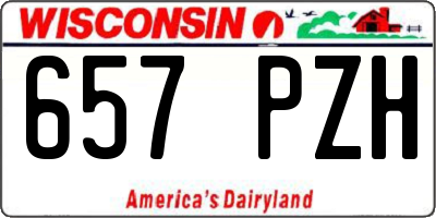 WI license plate 657PZH