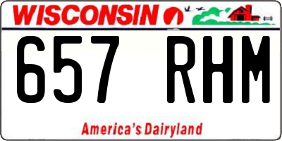 WI license plate 657RHM