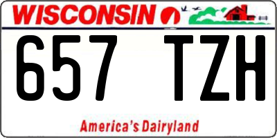 WI license plate 657TZH