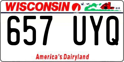 WI license plate 657UYQ