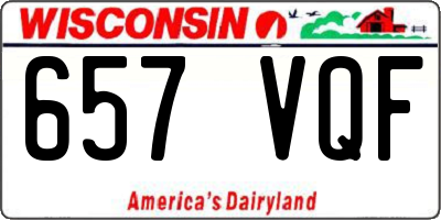 WI license plate 657VQF