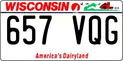 WI license plate 657VQG