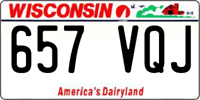 WI license plate 657VQJ