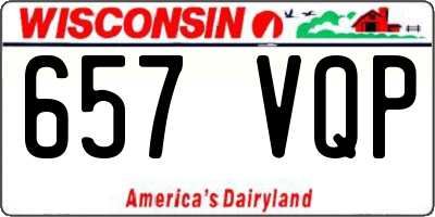 WI license plate 657VQP