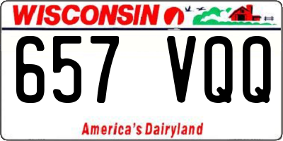 WI license plate 657VQQ