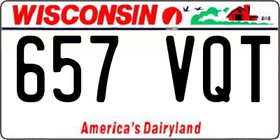 WI license plate 657VQT