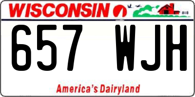 WI license plate 657WJH