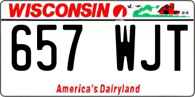 WI license plate 657WJT
